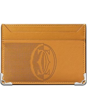 Cartier Leather Must De Card Holder - Natural