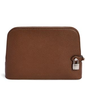 dunhill Leather Bourdon 27 Pouch - Brown