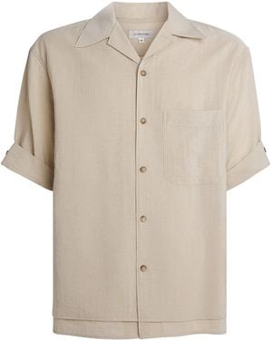 LE17SEPTEMBRE Camp Collar Short-Sleeve Shirt - Natural