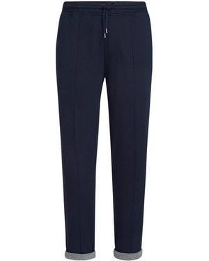 Brunello Cucinelli French Terry Drawstring Sweatpants - Blue