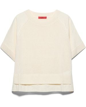 MAX&Co. Linen-Blend Jumper - White
