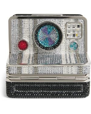 Judith Leiber Crystal-Embellished Image Clutch Bag - Metallic