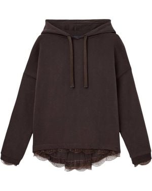 AllSaints Organic Cotton-Blend Nia Hoodie - Grey