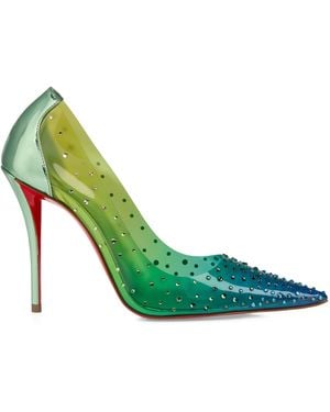 Christian Louboutin Miss Z Degrastrass Pvc Pumps 100 - Green
