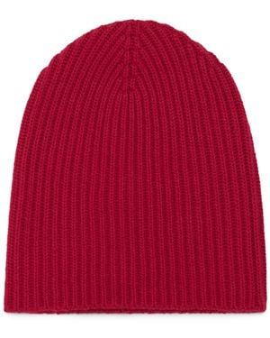 Johnstons of Elgin Cashmere Lovat Beanie - Red
