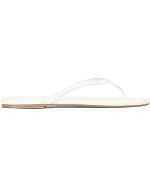 STAUD Leather Freja Flip Flops - White