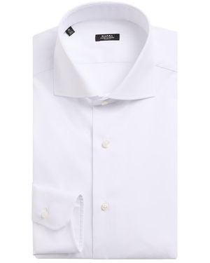 Barba Napoli Stretch-Cotton Poplin Slim Shirt - White
