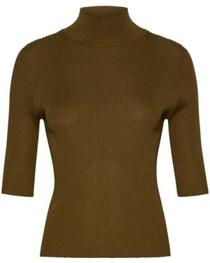 Marella Sequinned Jumper - Green
