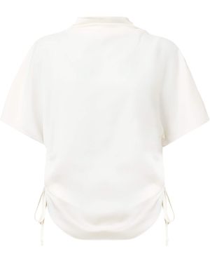 AllSaints Leslie Draped Top - White