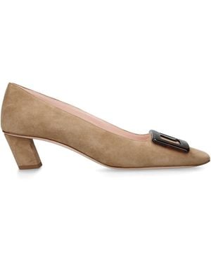Roger Vivier Suede Belle Vivier Court Shoes 45 - Brown