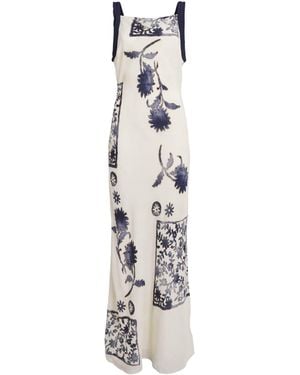 SIR. Printed Philippa Maxi Dress - White