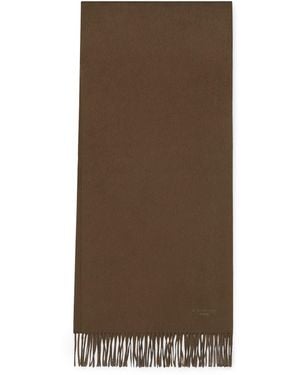 Givenchy Cashmere Logo Scarf - Brown