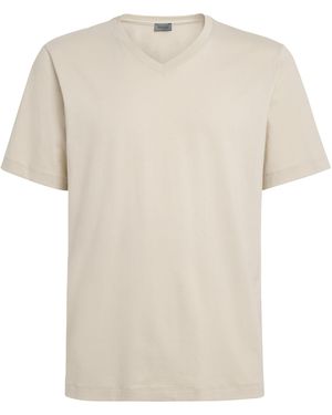 Hanro Cotton Living V-Neck T-Shirt - White