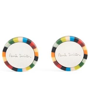 Paul Smith Signature Stripe Cufflinks - Blue