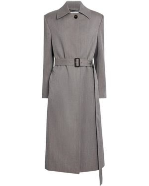 Stella McCartney Wool-Blend Trench Coat - Grey