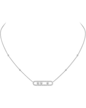 Messika Baby Move Classique And Diamond Necklace - Metallic