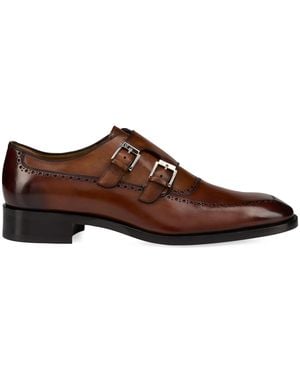 Christian Louboutin Sartok Leather Monk Shoes - Brown