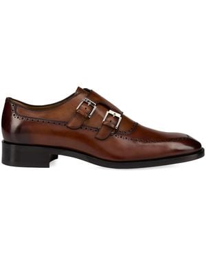 Christian Louboutin Sartok Leather Monk Shoes - Brown