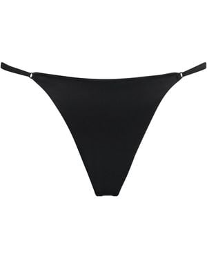 Kiki de Montparnasse Stretch-Silk Tous Les Jours Thong - Black