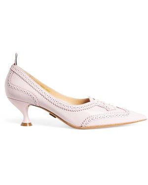 Thom Browne Patent Leather Wingtip Court Shoes 50 - Pink