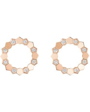 Chaumet And Diamond Bee De Earrings - Metallic