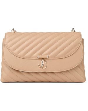 Jimmy Choo Medium Quilted Leather Cross-Body Bag - Natural