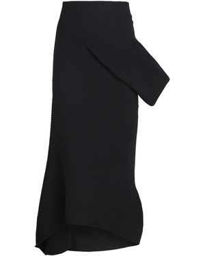 Issey Miyake Asymmetric Life Form Midi Skirt - Black