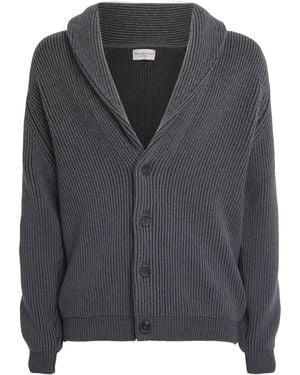 Johnstons of Elgin Cashmere Shawl Cardigan - Black