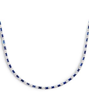 Suzanne Kalan And Sapphire Bold Linear Tennis Necklace - Metallic