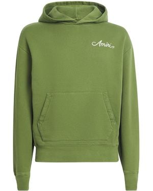 Amiri Bandana Logo Hoodie - Green