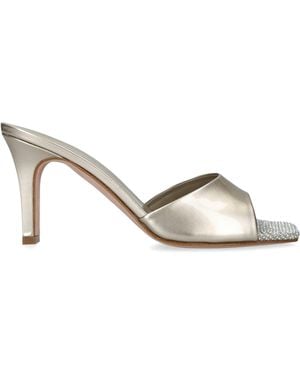 Gina Patent Leather Yasmin Mules 85 - Metallic