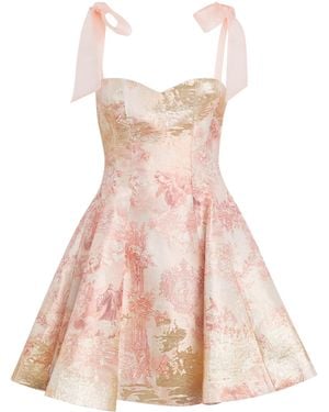 Alice + Olivia Printed Summer Mini Dress - Pink