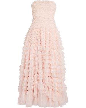 Needle & Thread Ruffled Hattie Maxi Dress - Pink