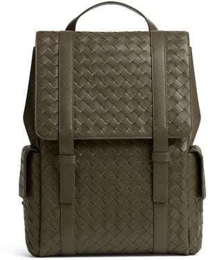 Bottega Veneta Intrecciato Back To School Backpack - Green