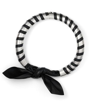 Givenchy Chain Bow Torque Necklace - Black