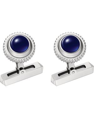 Cartier Palladium-Plated Pasha De Cufflinks - Blue