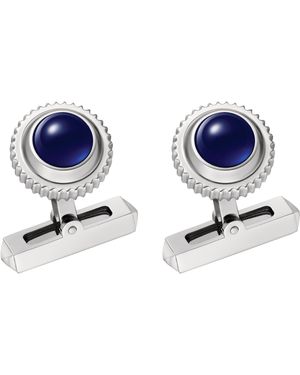 Cartier Palladium-Plated Pasha De Cufflinks - Blue