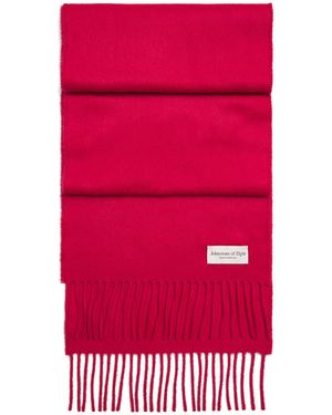 Johnstons of Elgin Natural Cashmere Scarf - Red