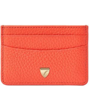 Aspinal of London Leather Slim Card Holder - Red