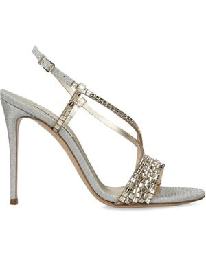 Casadei Embellished Julia Godyva Sandals 100 - Metallic