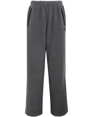 Skims Fleece Straight Leg Sweatpants - Gray