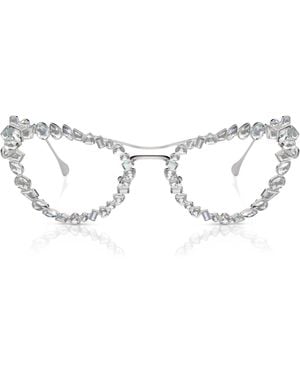 Swarovski Embellished Sk7011 Sunglasses - Metallic