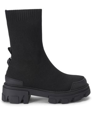 Kurt Geiger Stomp Sock Ankle Boots 50 - Black