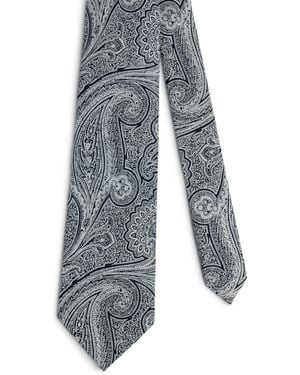 dunhill Silk Paisley Tie - Grey