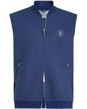 Brunello Cucinelli Technical Crest Gilet - Blue