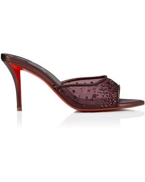 Christian Louboutin Miss Z Embellished Mules 80 - Pink