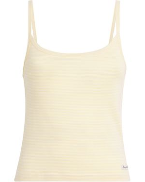 Sporty & Rich Cotton Signature Stripe Tank Top - Natural