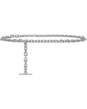 McQueen T-Bar Chain Belt - Metallic