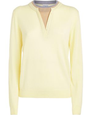 Claudie Pierlot Wool Layered Sweater - Yellow