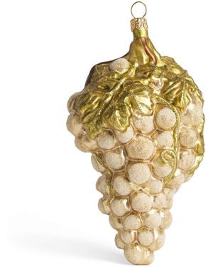 Harrods Glitter Grape Tree Decoration - Metallic